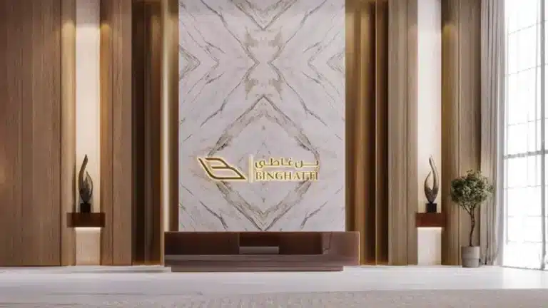 Binghatti Hills Lounge Area