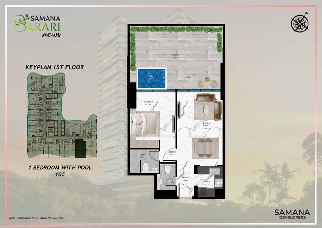 samana barari views 1bd