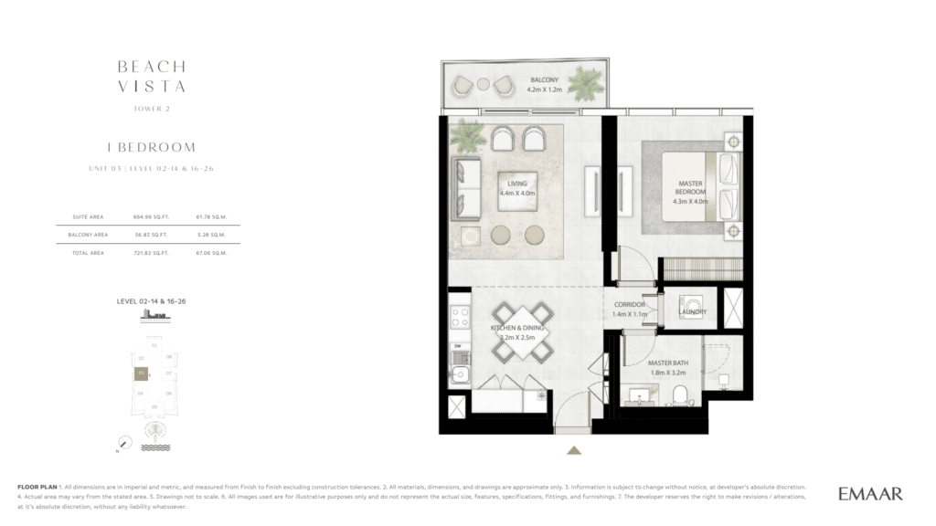Beach Vista Tower 2 1Bhk Unit 3