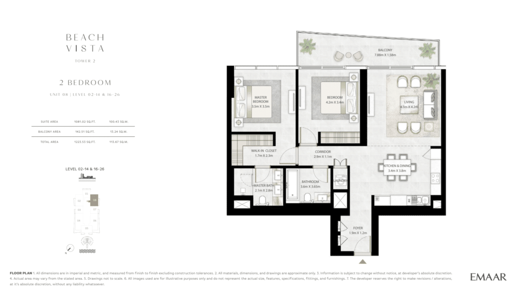 Beach Vista Tower 2 2Bhk Unit 8