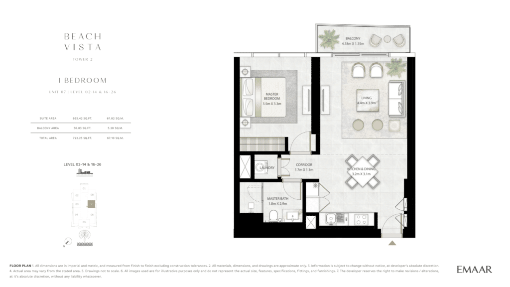 Beach Vista Tower 2 1Bhk Unit 7