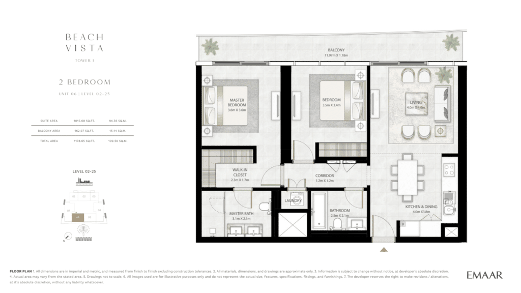 Beach Vista Tower 1 2 Bhk Unit 6