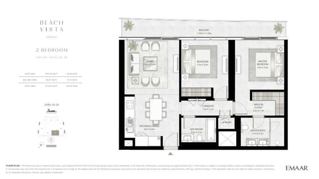 Beach Vista Tower 1 2 Bhk Unit 5