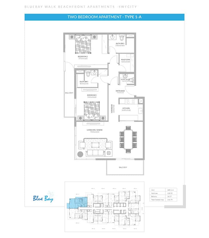 Ajmal makan blue bay walk2bd type 1a