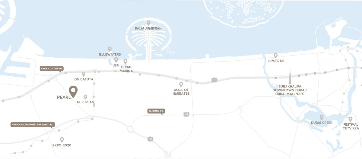 azizi pearl location