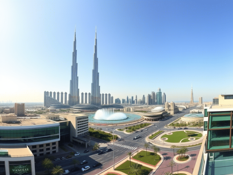 dubai city overall view