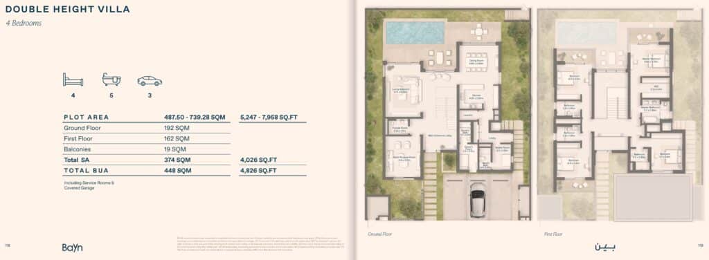 Ora_Bayn 4 bedroom double height villa