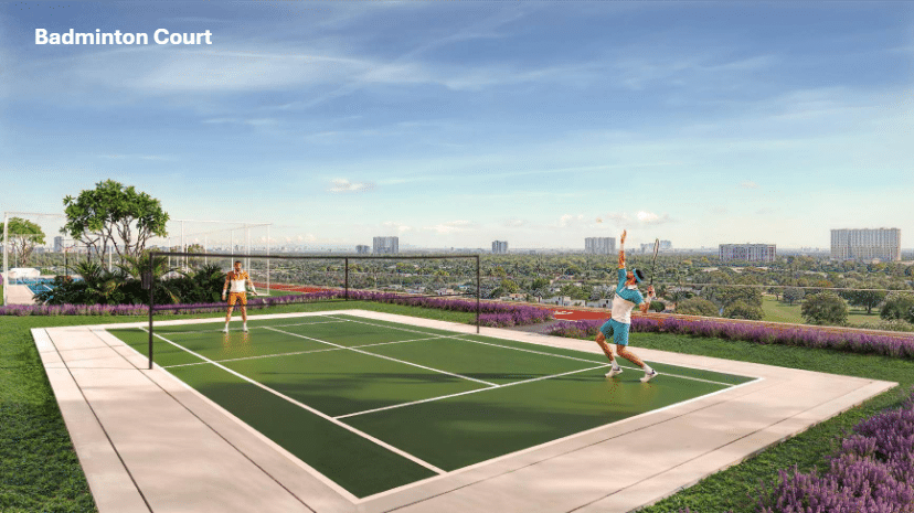 Danube Sparklz badminton court