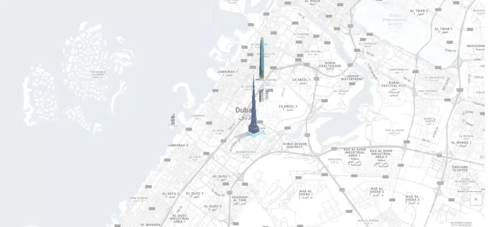 burj azizi map