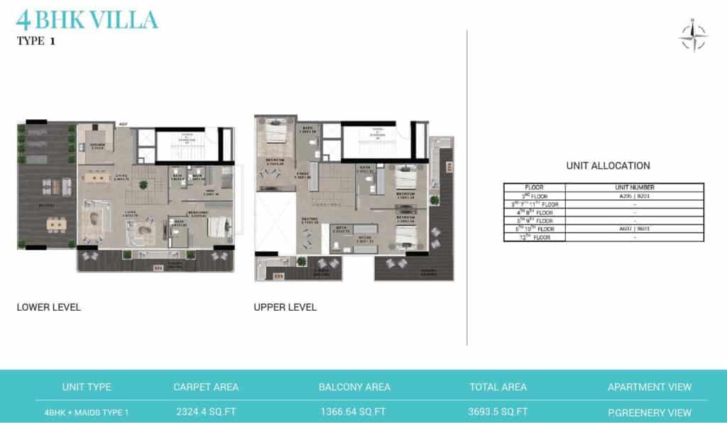 REEF 999 villa 4bhk type 1