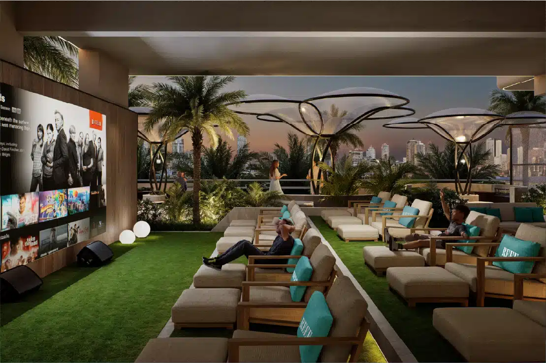 Outdoor Cinema reef 999 villa