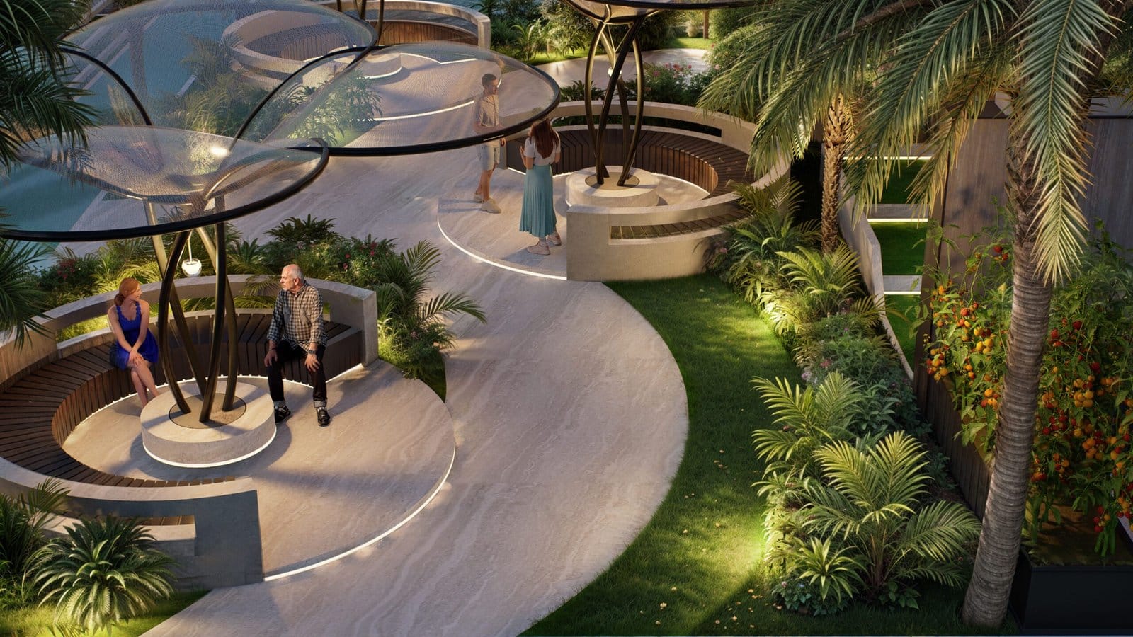 Shaded-sitting-area reef 999 villa