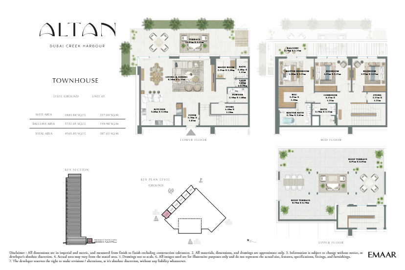 emaar atland townhouse 3bd type 1