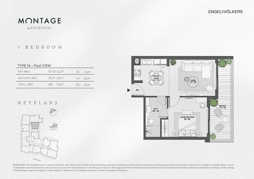 KEY mavens montage 1bhk type 1a