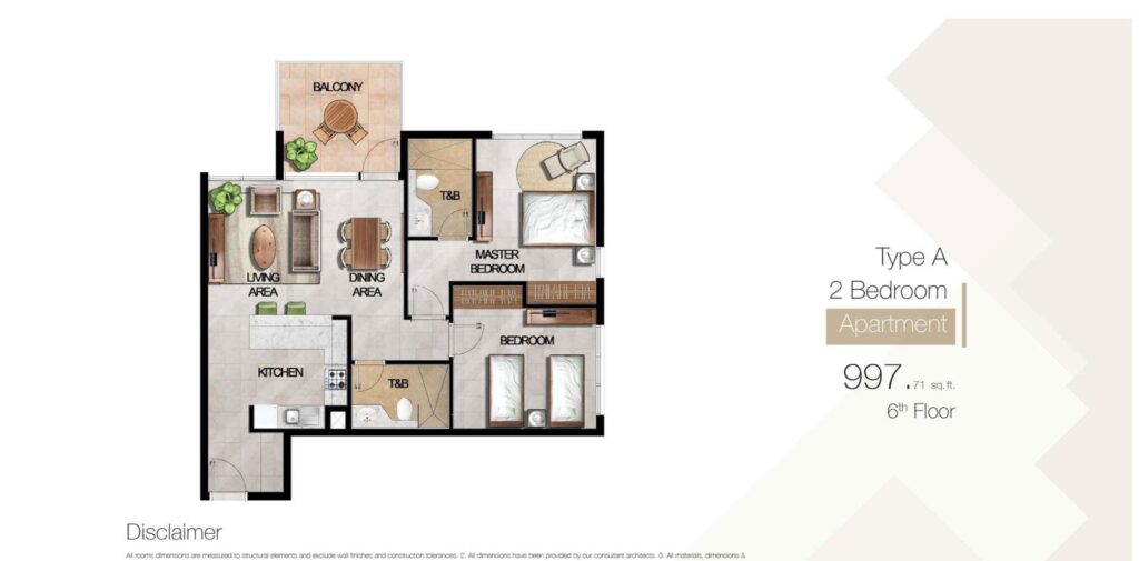 Mag 5 boulevard 2 BEDROOM