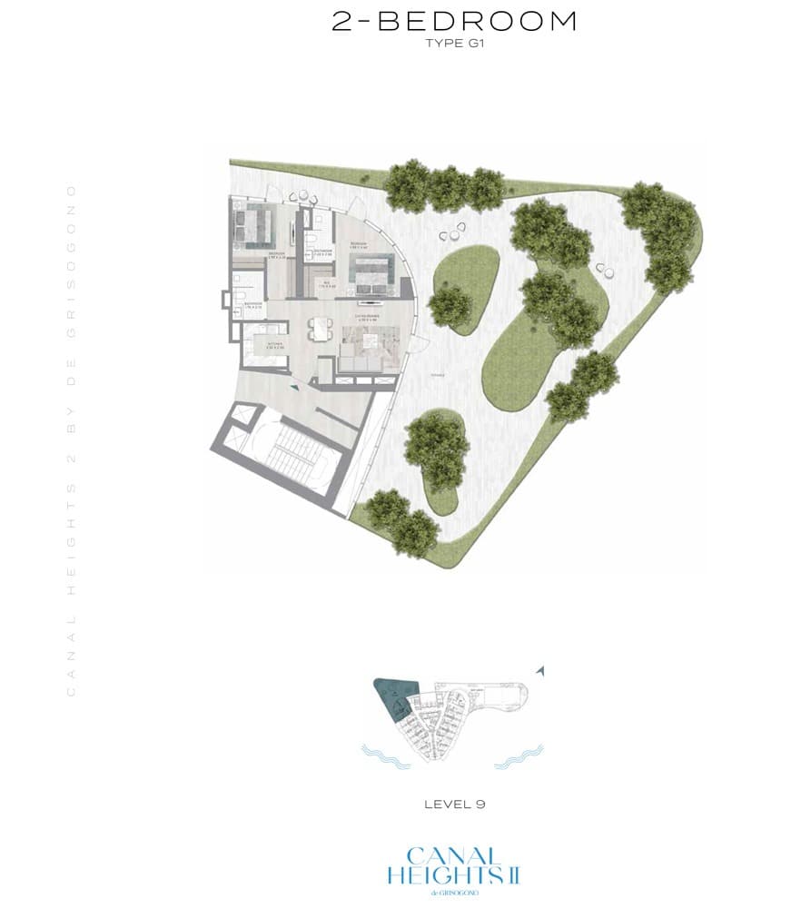 Damac canala heights 2 2bd type g1