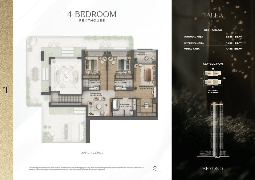 Beyond Talea 4bd penthouse Type a