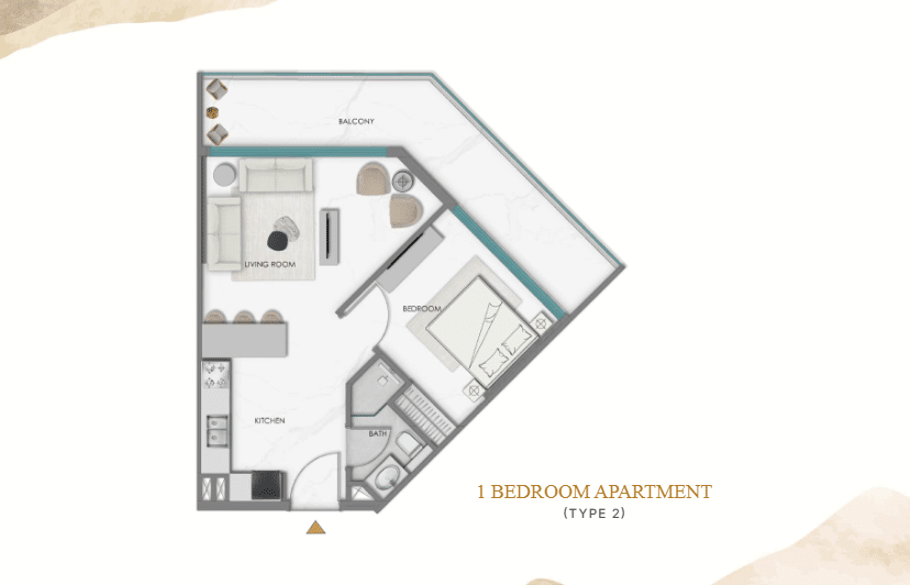 samana hills south 1 bhk type 2