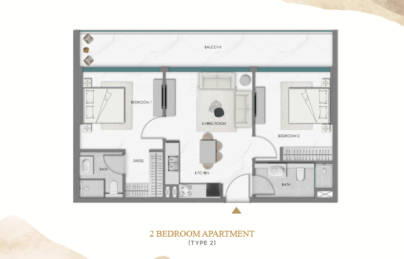 samana hills south 2 bhk type 2