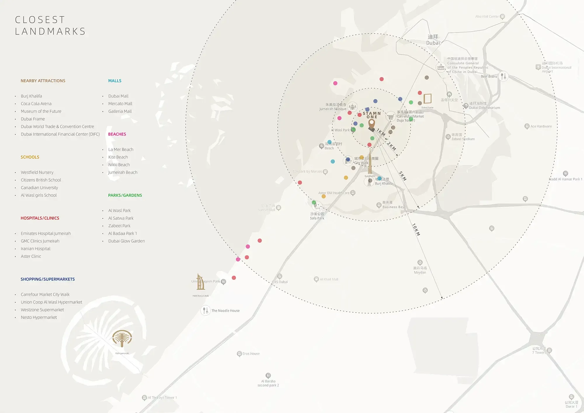 jumeirah garden city map