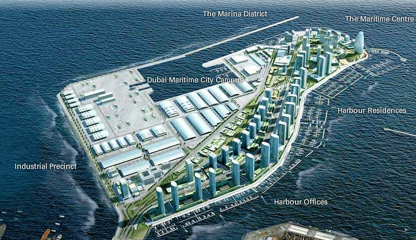 Dubai maritime city location