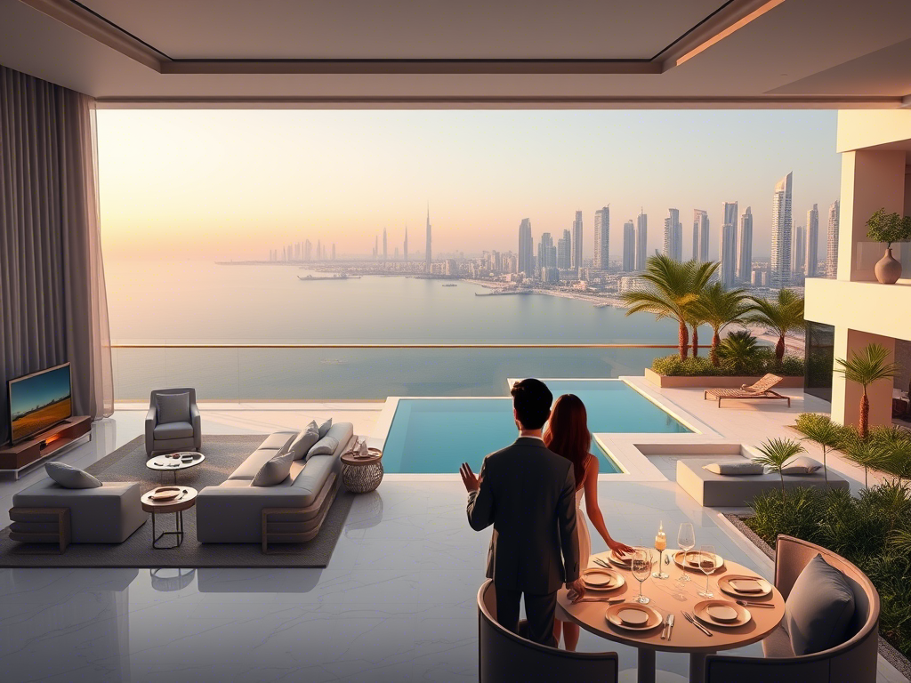 couples looking outside dubai