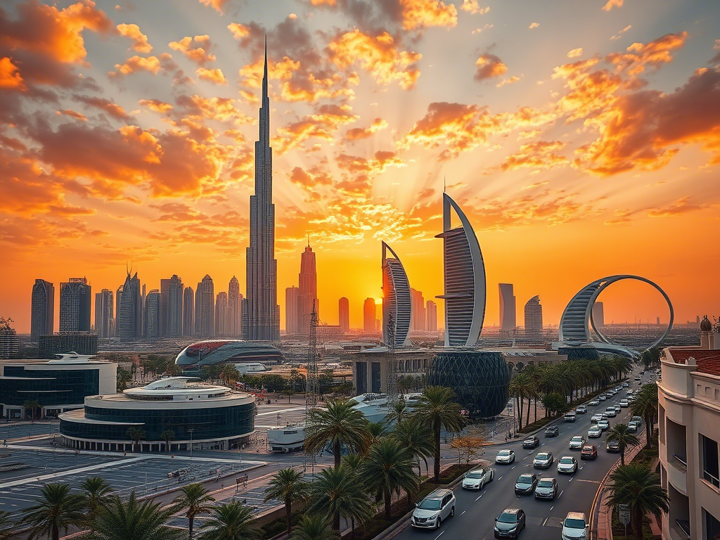 sun set view dubai