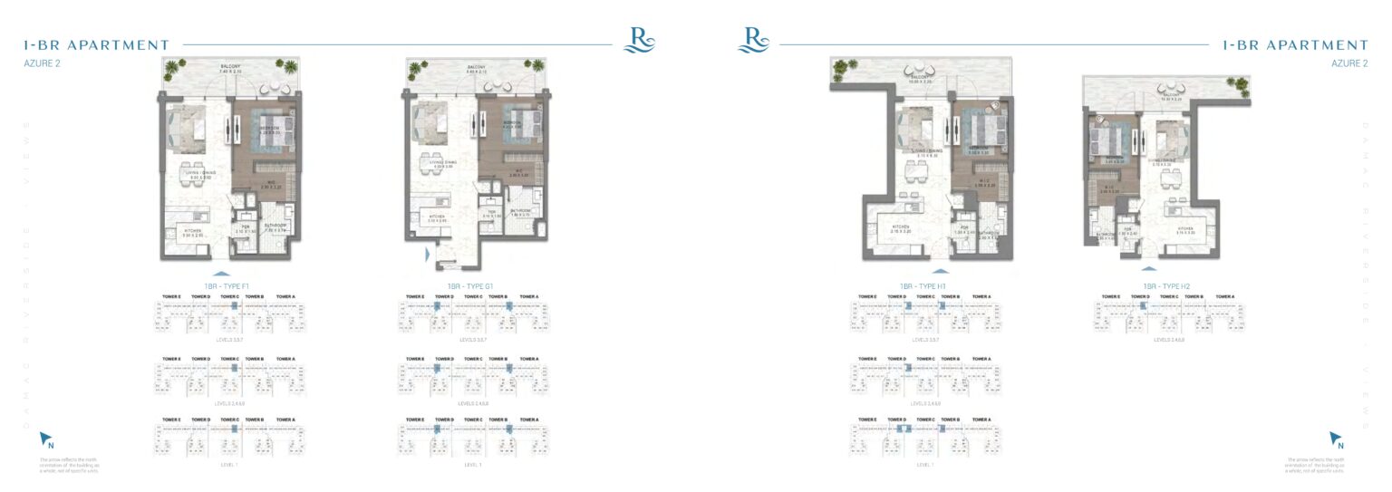 Azure 2 at DAMAC Riverside Dubai – Waterfront Apartments with River ...