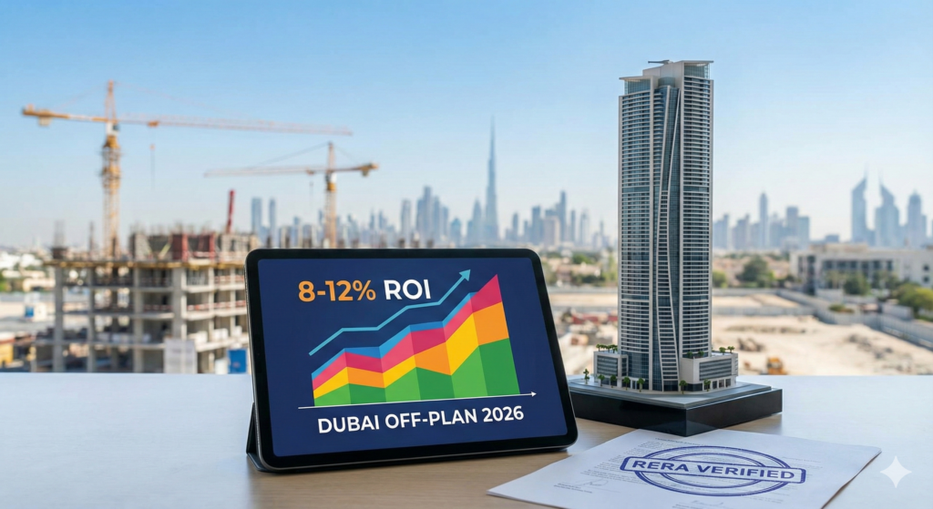 Discover the best off-plan projects in Dubai 2026 with RERA verification. Explore top developers, prime locations, payment plans & 8-12% ROI opportunities. Expert investment guide.