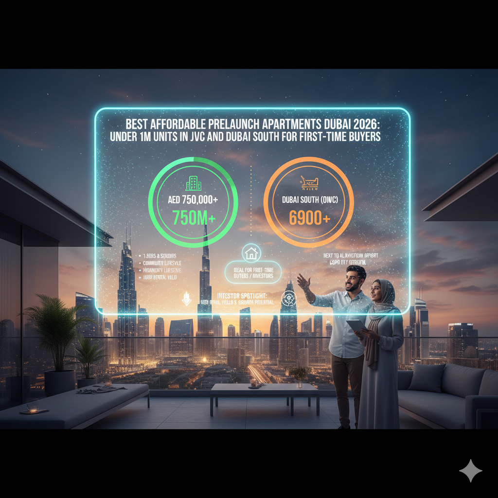 Best affrodab;e prelaunch apartments dubai 2026