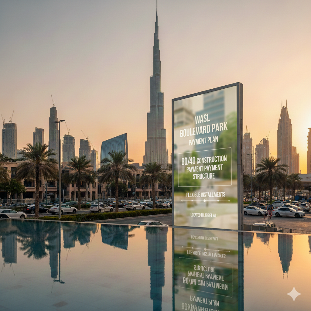 Wasl Boulevard Park Payment Plan | 60/40 Construction Terms | Jebel Ali Dubai
