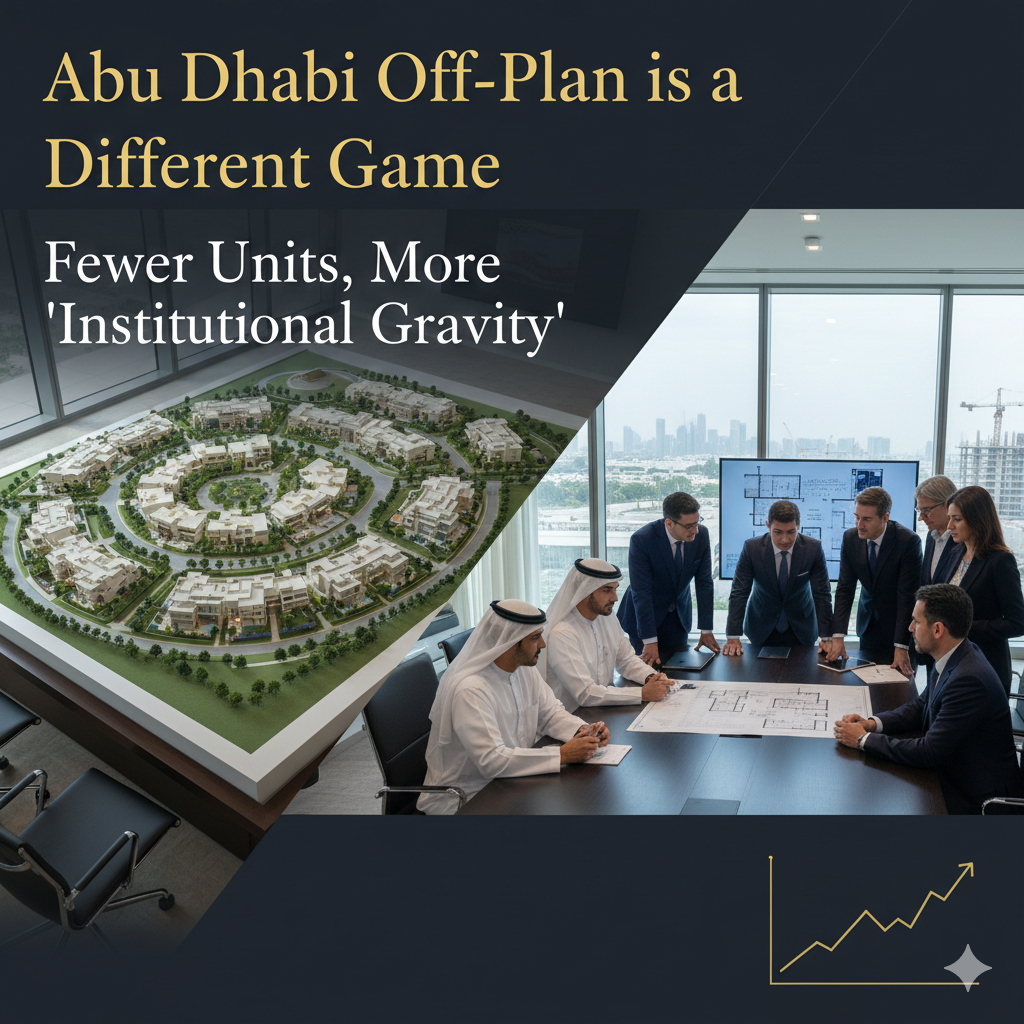 Abu Dhabi's off-plan market differs from Dubai 