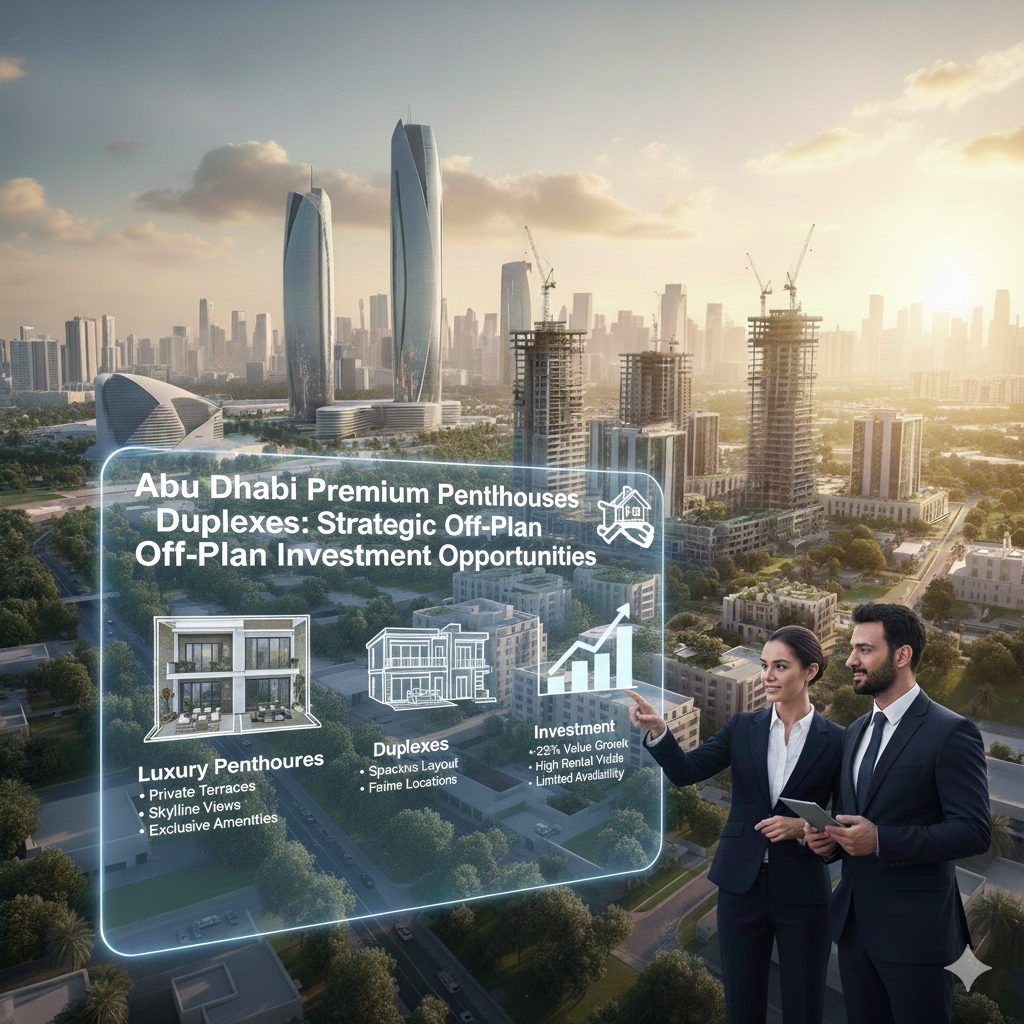 abu dhabi premium penthouse duplexes :startegic off plan investment opportunities 