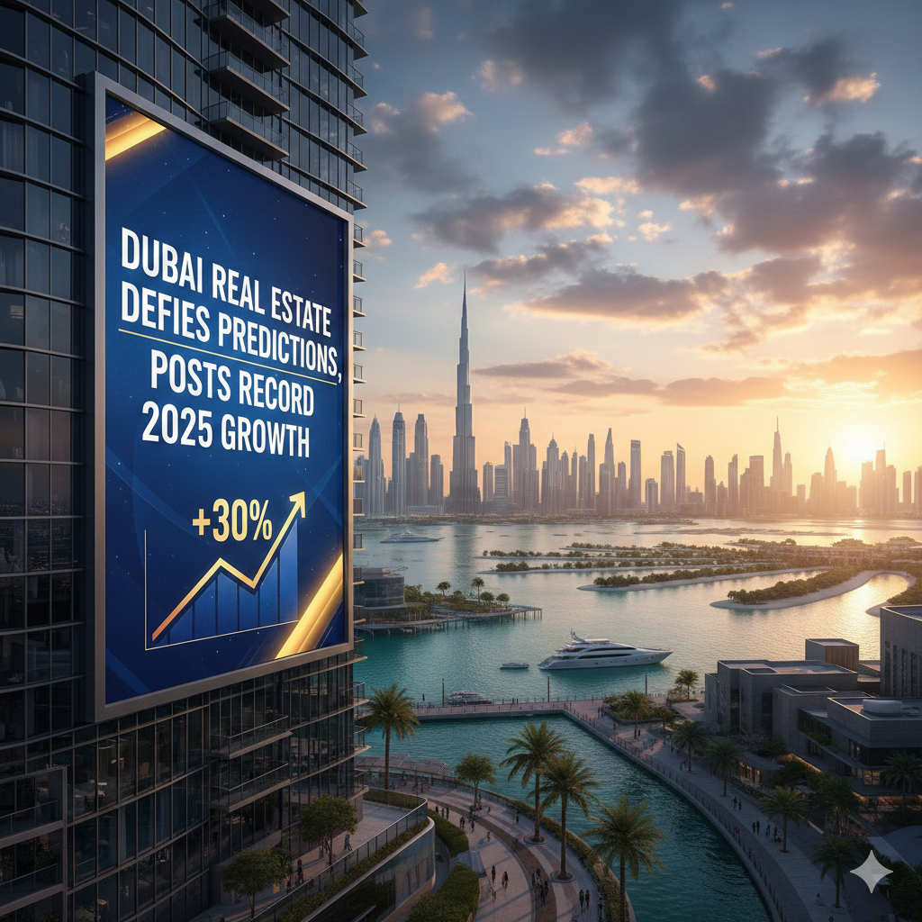 Dubai Real Estate Defies Predictions, Posts Record 2025 Growth