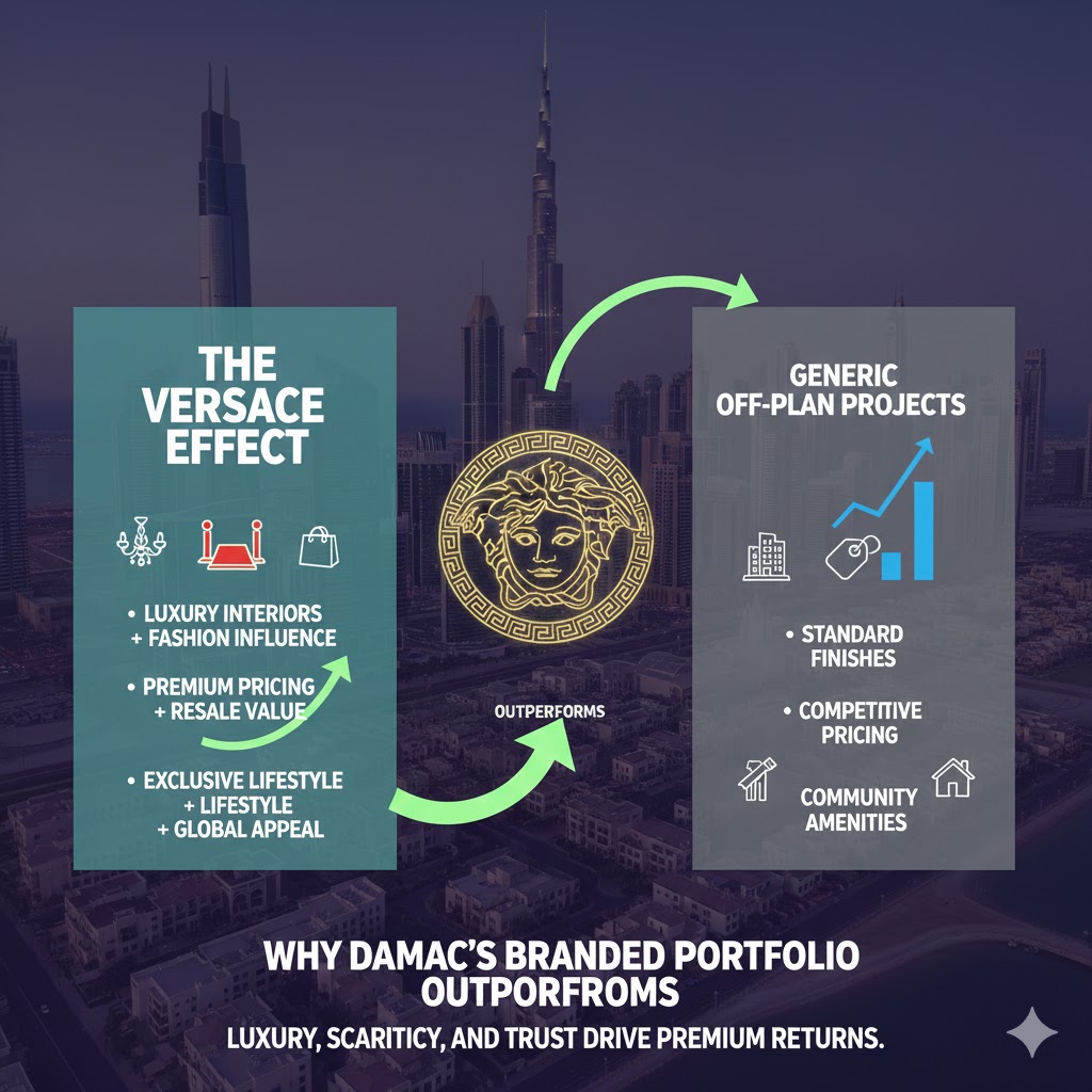 The Versace Effect: Why DAMAC Branded Residences Outperform Generic Off-Plan Projects 40%+ | Dubai 2025
