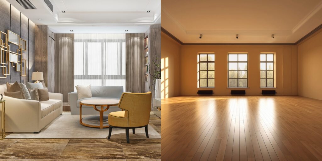 non furnished and furnished abu dhabi