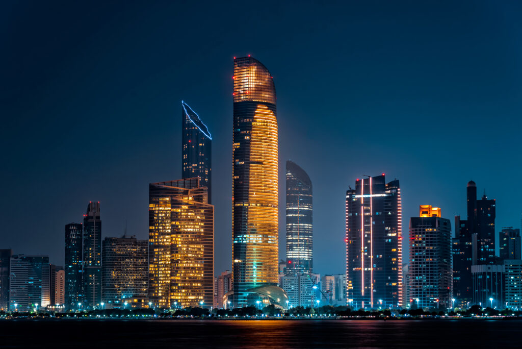 abu dhabi night view