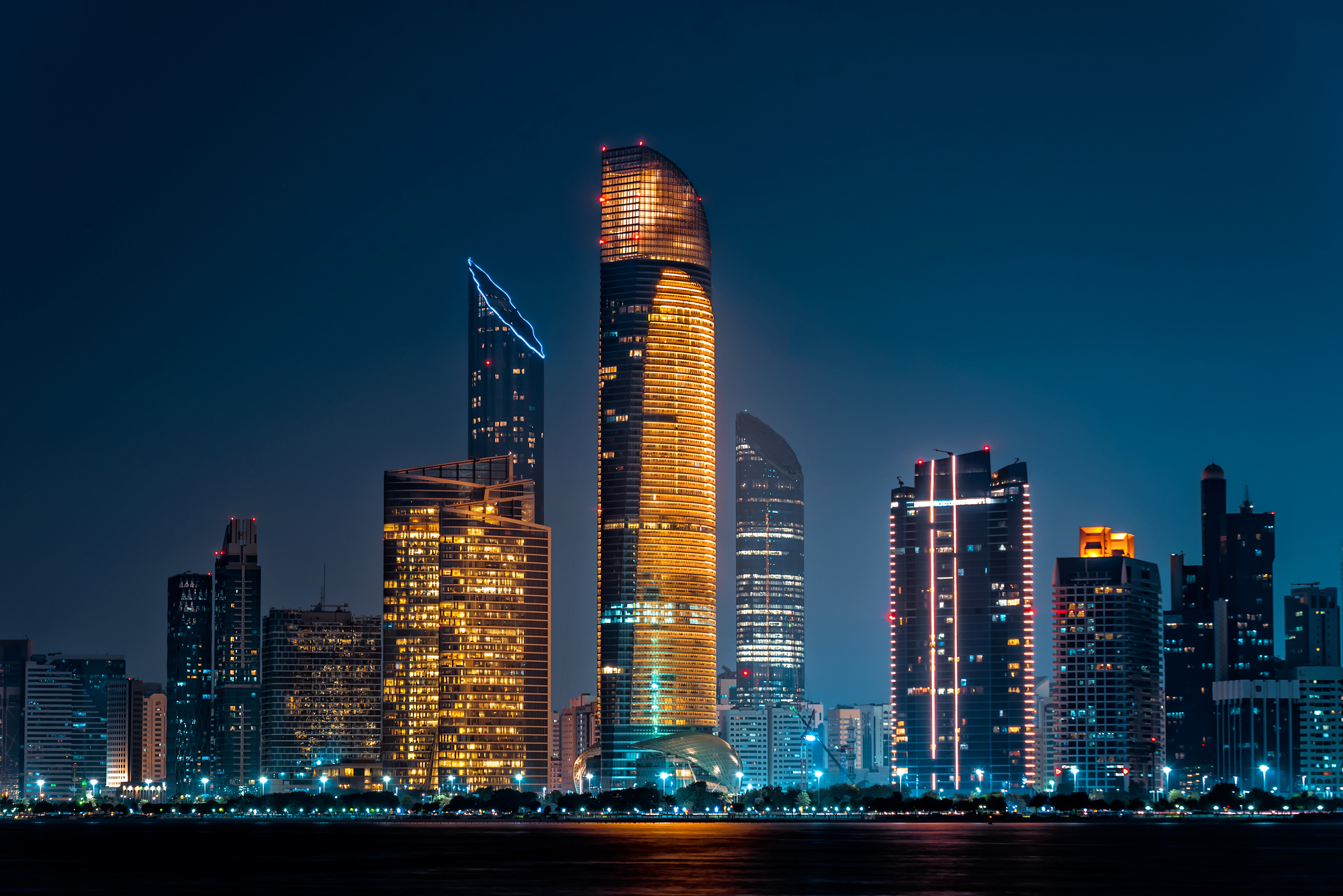 abu dhabi night view