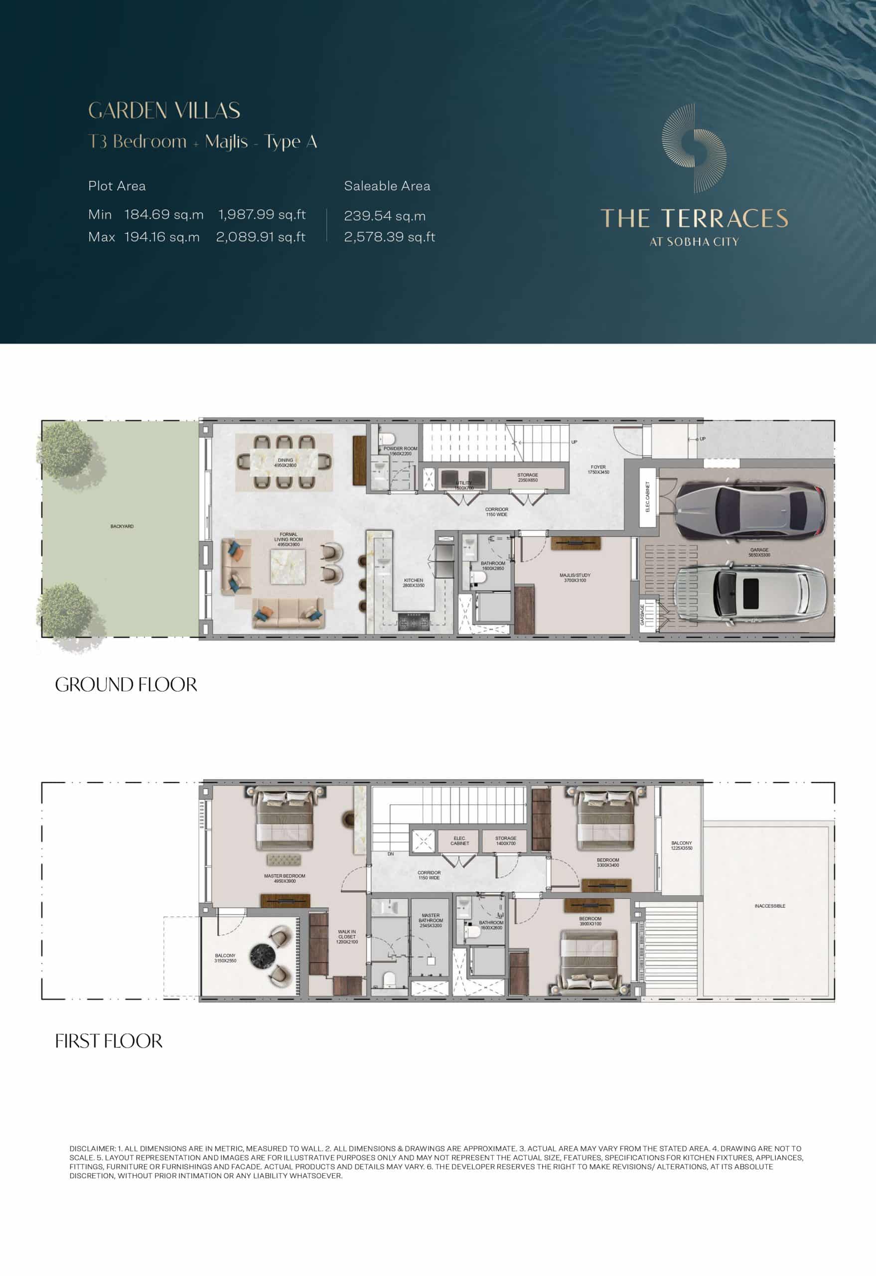 The terraces — T3 Bedroom + Majlis - Type A