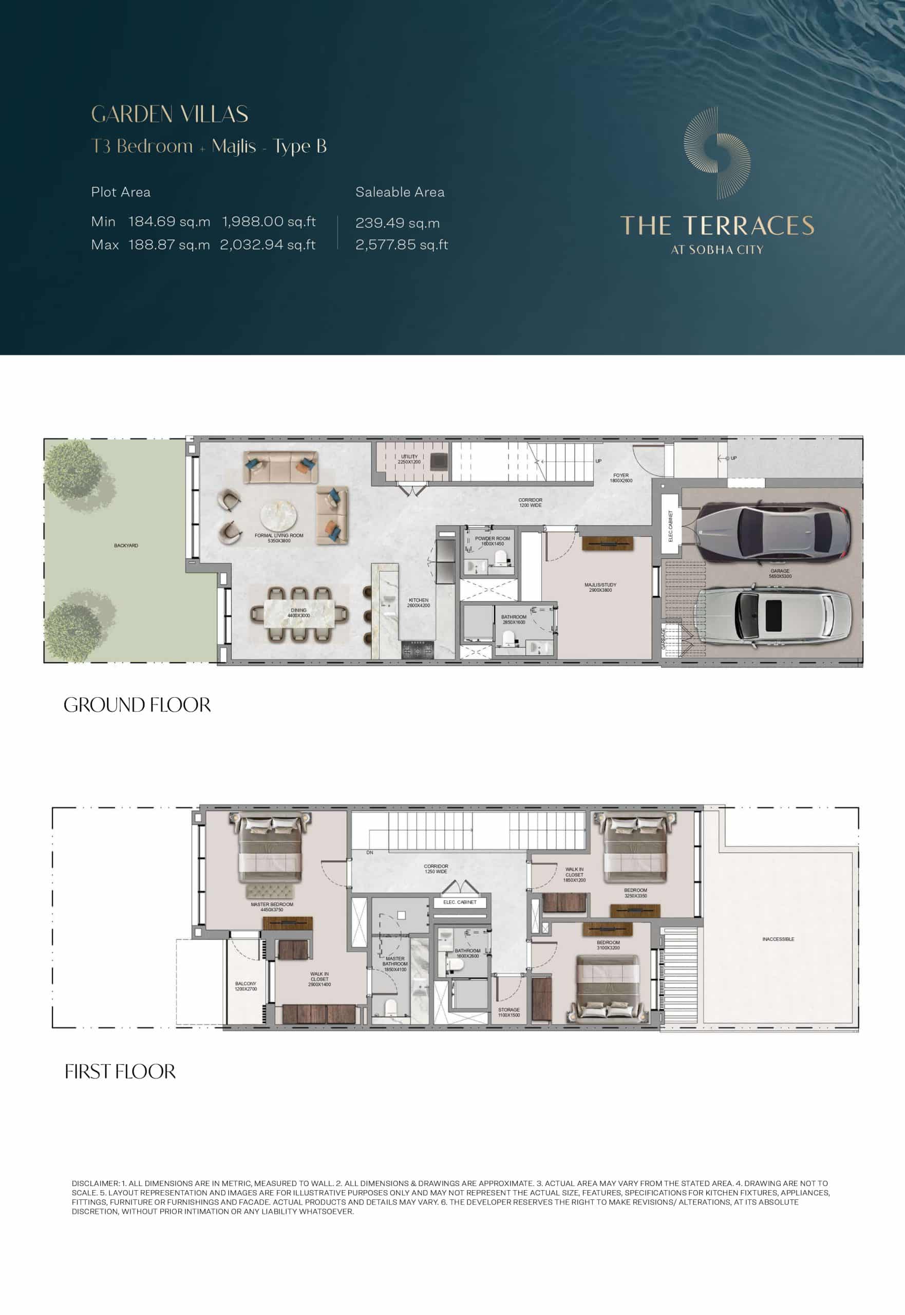 The terraces — T3 Bedroom + Majlis - Type B