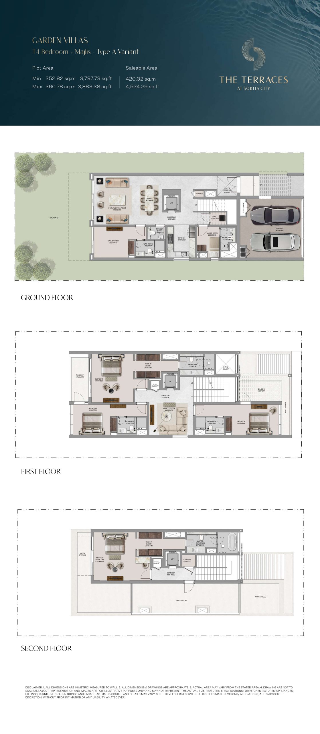 The terraces — T4 Bedroom + Majlis - Type A Variant