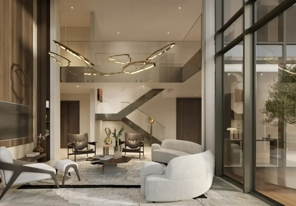 sobha city villa living area