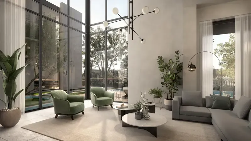 sobha city villa living area