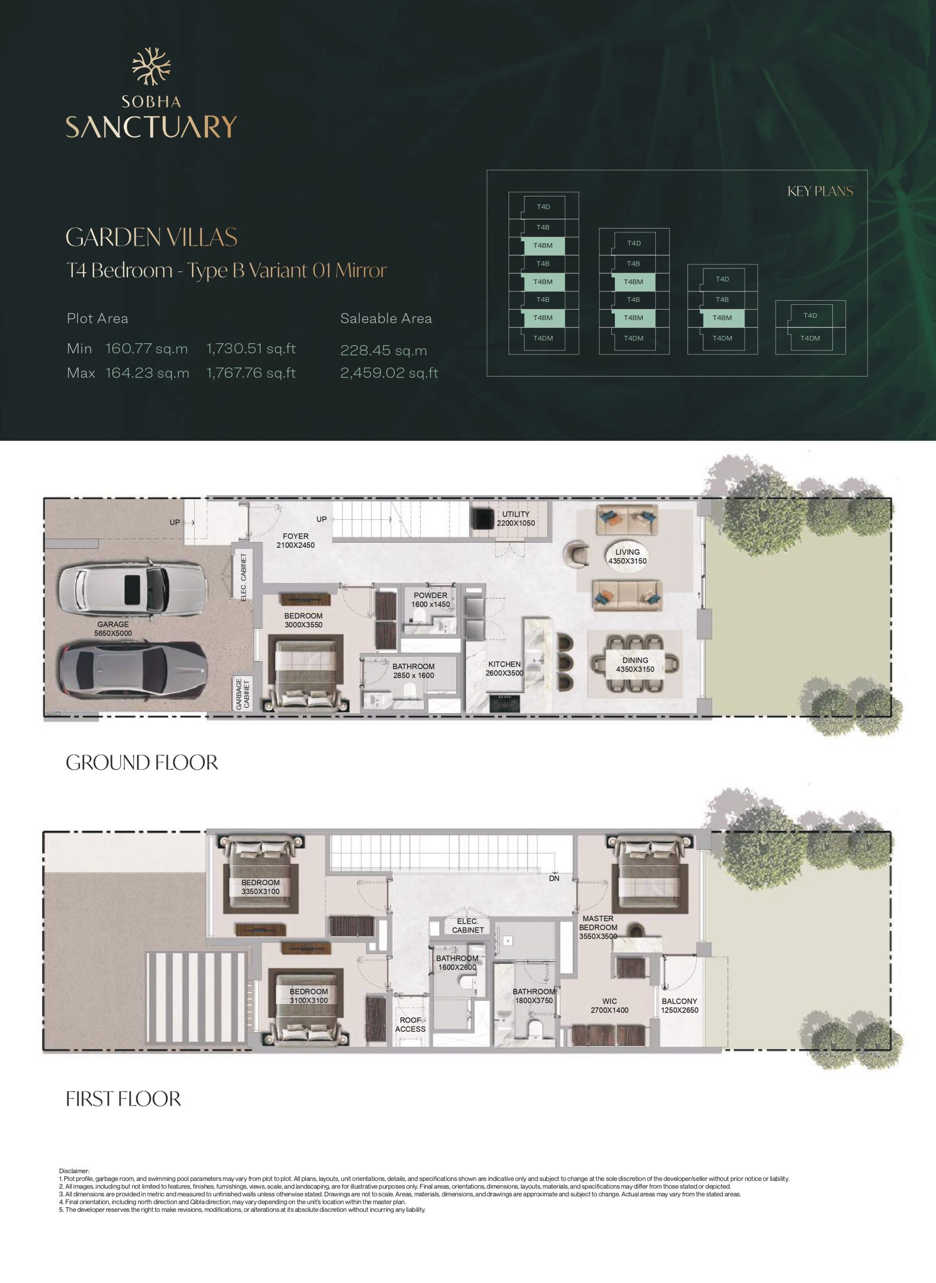 Garden Villas T4 Bedroom - Type B Variant 01 Mirror
