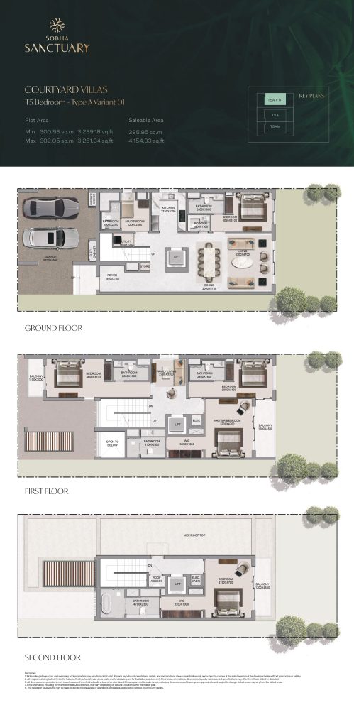 Courtyard Villas T5 Bedroom - Type A Variant 01