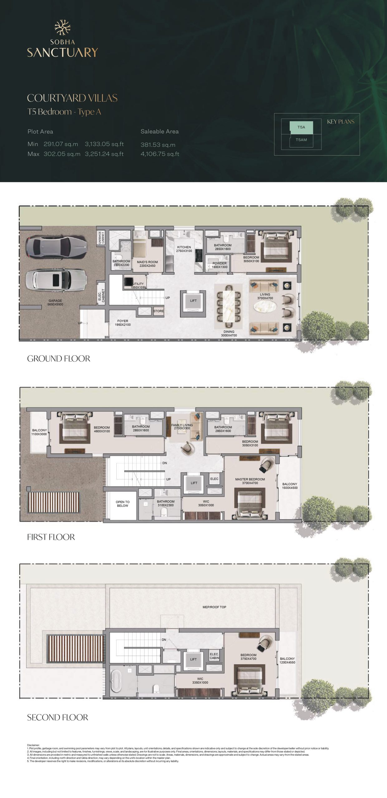Courtyard Villas T5 Bedroom - Type A