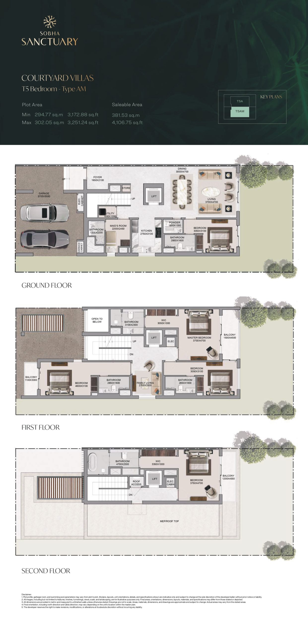 Courtyard Villas T5 Bedroom - Type AM