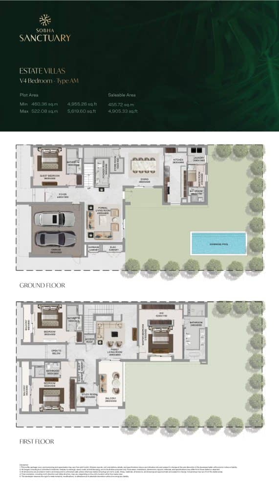 Estate Villas V4 Bedroom - Type AM