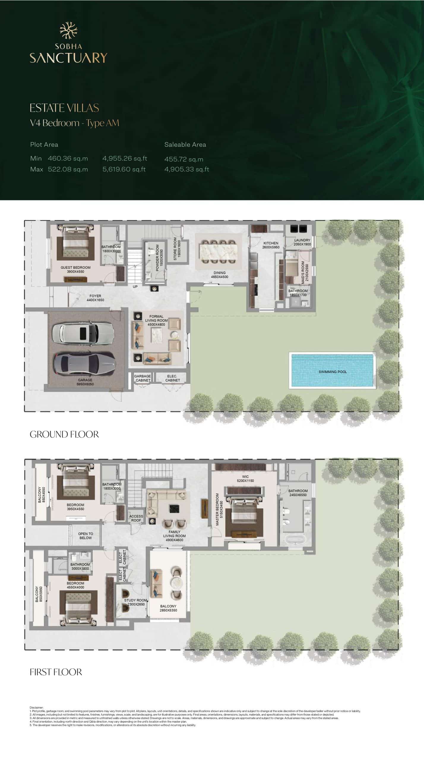 Estate Villas V4 Bedroom - Type AM