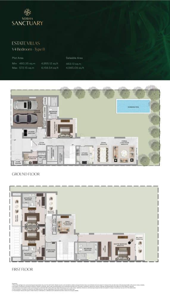 Estate Villas V4 Bedroom - Type B